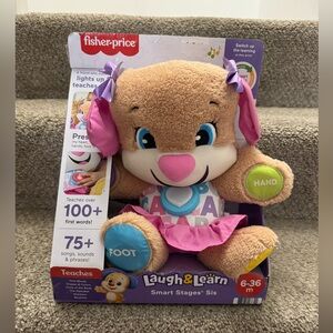 NEW Fisher Price Laugh & Learn Smart Stages Sis Pink Puppy Toy 6-36 Months